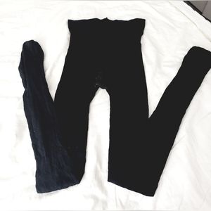 George Black Pattern Control Top Tights